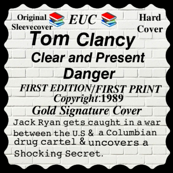 𝘛𝘰𝘮 𝘊𝘭𝘢𝘯𝘤𝘺 𝘚𝘪𝘨𝘯𝘦𝘥 1𝘴𝘵 𝘌𝘥𝘪𝘵𝘪𝘰𝘯 𝘉𝘰𝘰𝘬 - Picture 2 of 13